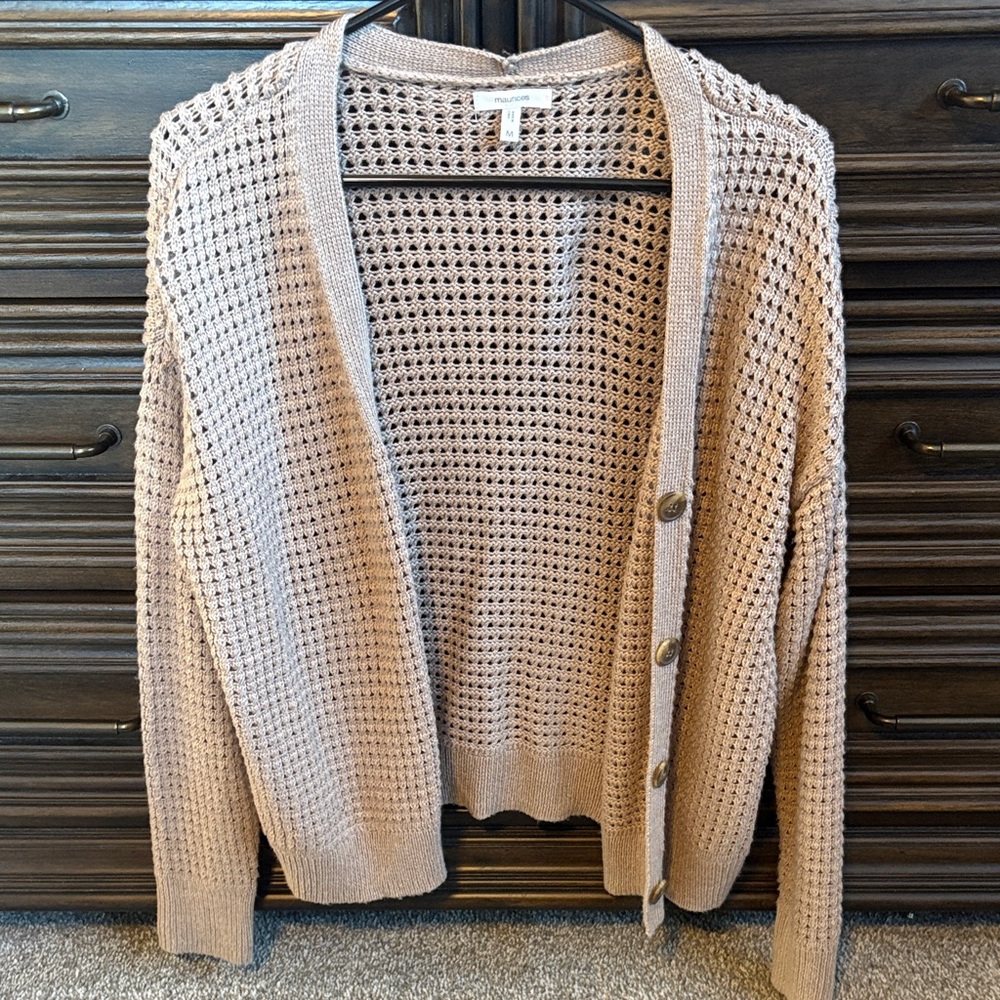 Maurices Women's Knit Cardigan Sweater - Brown